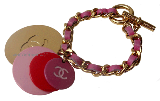 Chanel-vintage-bracelet-pink